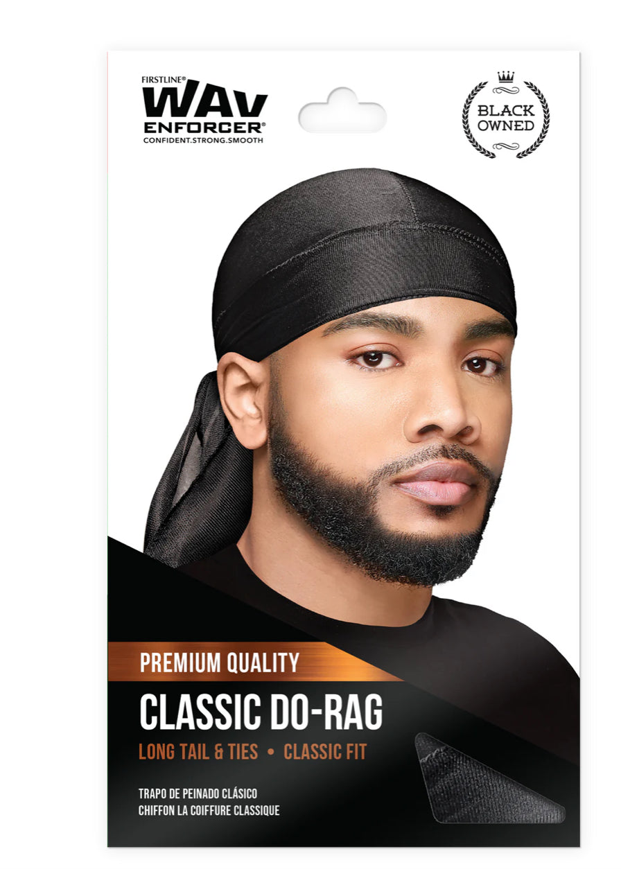 WAVENFORCER CLASSIC DO-RAG, BLACK