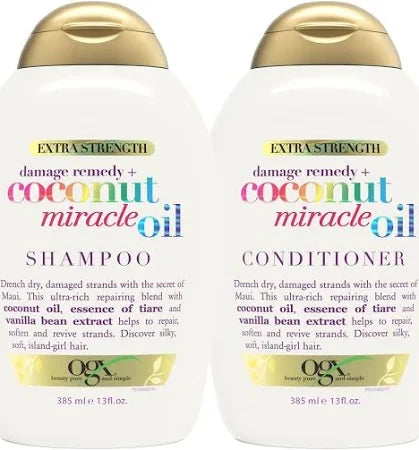 OGX Coconut Oil Shampoo & Conditioner (sold separately)