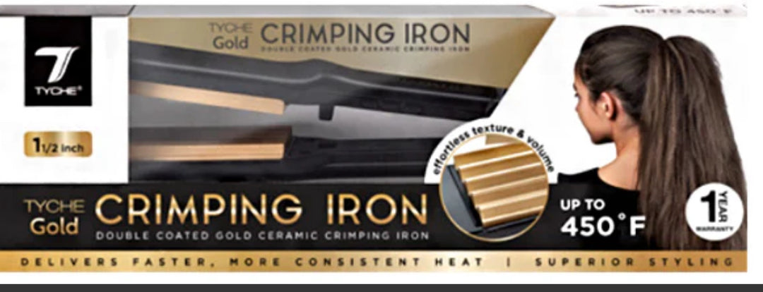 Tyche Gold Crimping 1 1/2" Iron