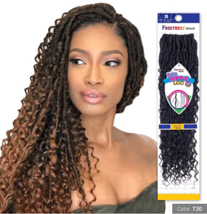 FreeTress Synthetic Hair Crochet Braids Boho Hippie Loc 20"