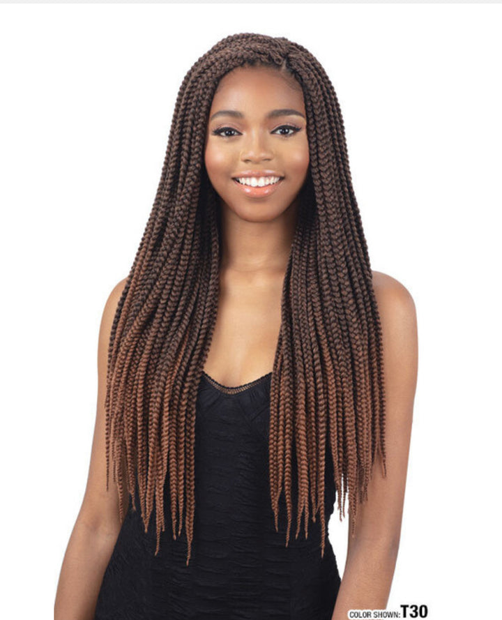 FREETRESS Braid Synthetic Crochet Hair - 3X INDIVIDUAL BOX BRAID