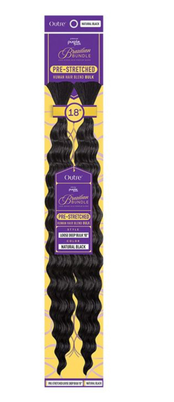 Outre Human Hair Blend Purple Pack Loose Deep Bulk