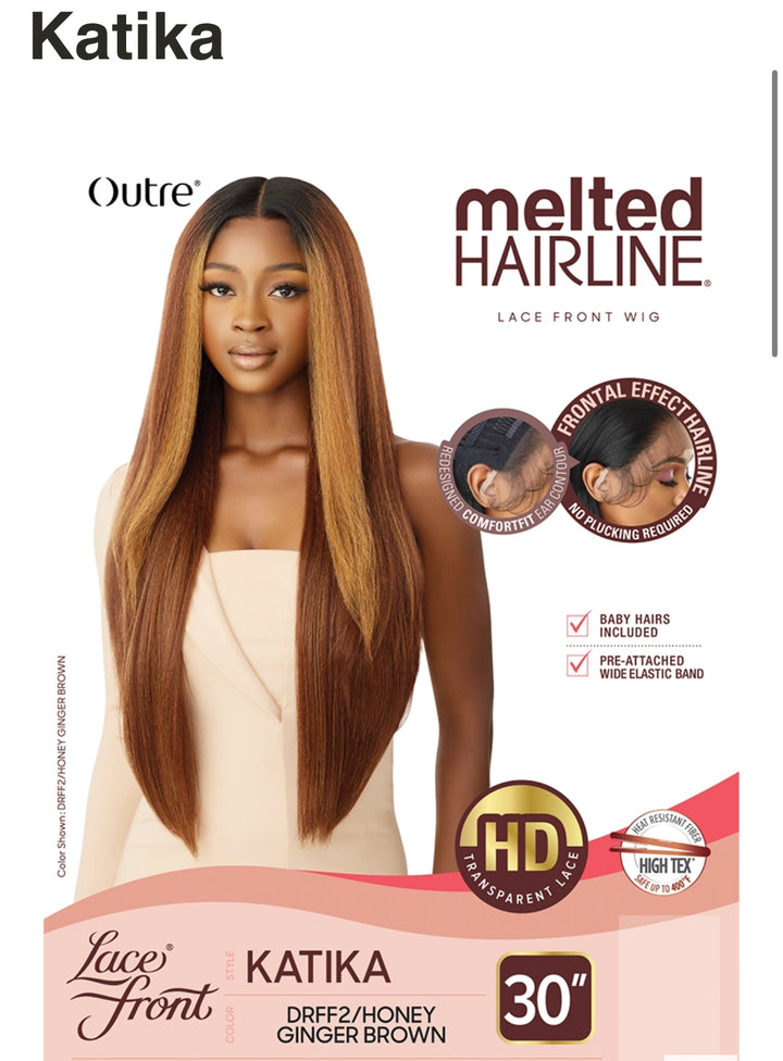 Outre Melted Hairline Glueless HD Lace Front Wig Katika