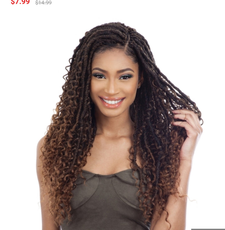 FreeTress Synthetic Hair Crochet Braids Boho Hippie Loc 20"