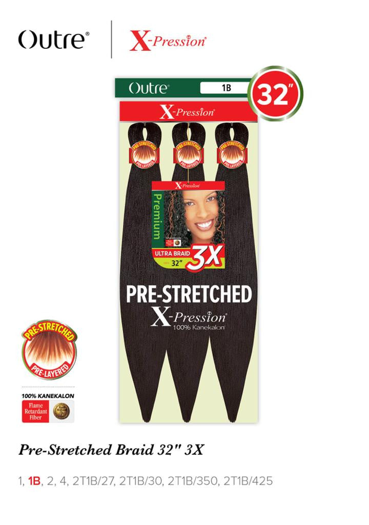 3X X-Pression Pre-Stretched Braid32 – Hair2you